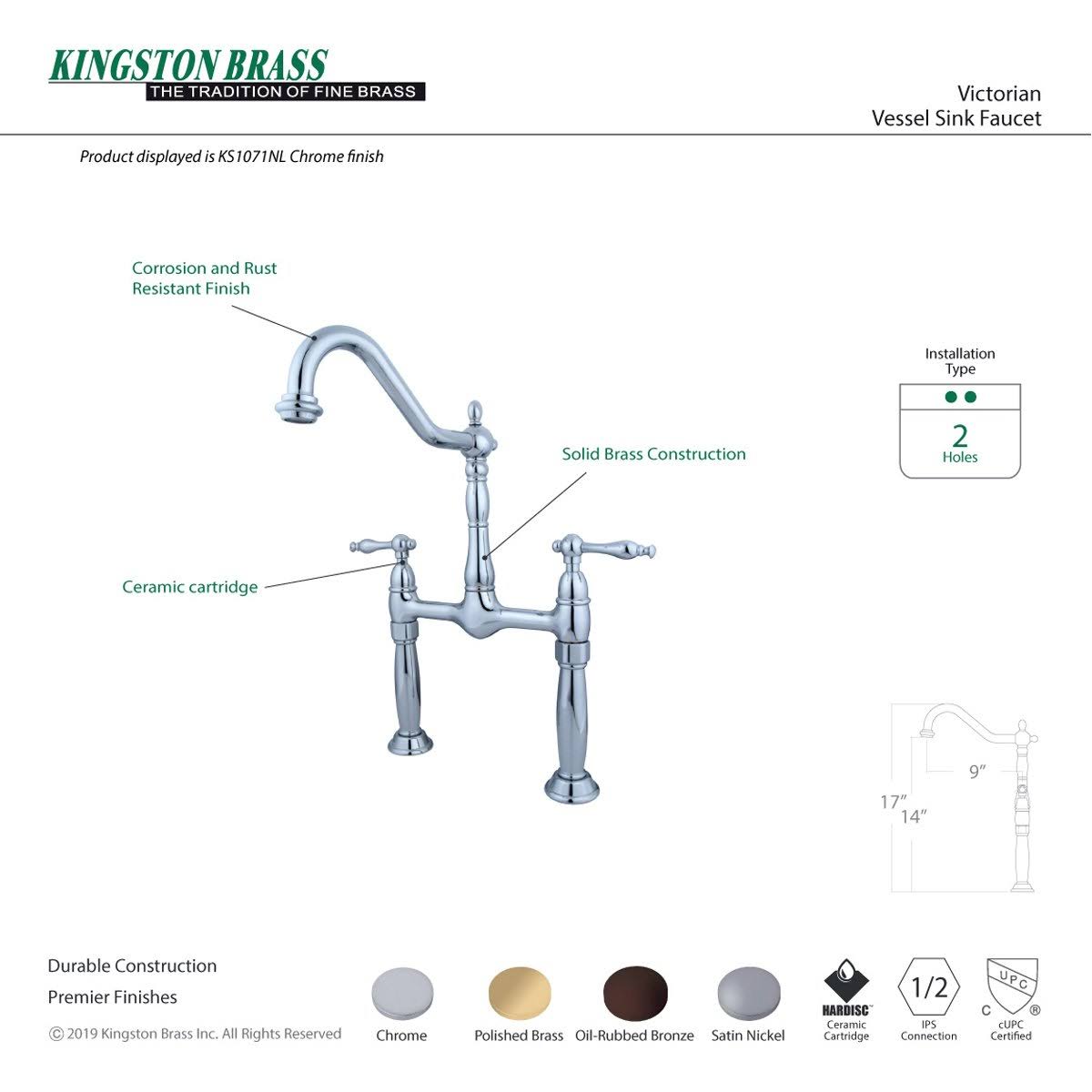 Polished Chrome Vessel Sink Faucet W616653