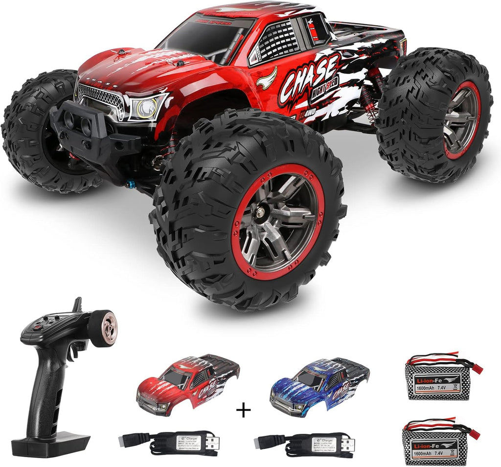 Brushless 4WD RC Car 55+KM/H 1:16 2.4GHz Off Road Monster Truck with Extra Shell 2 Battery P903451