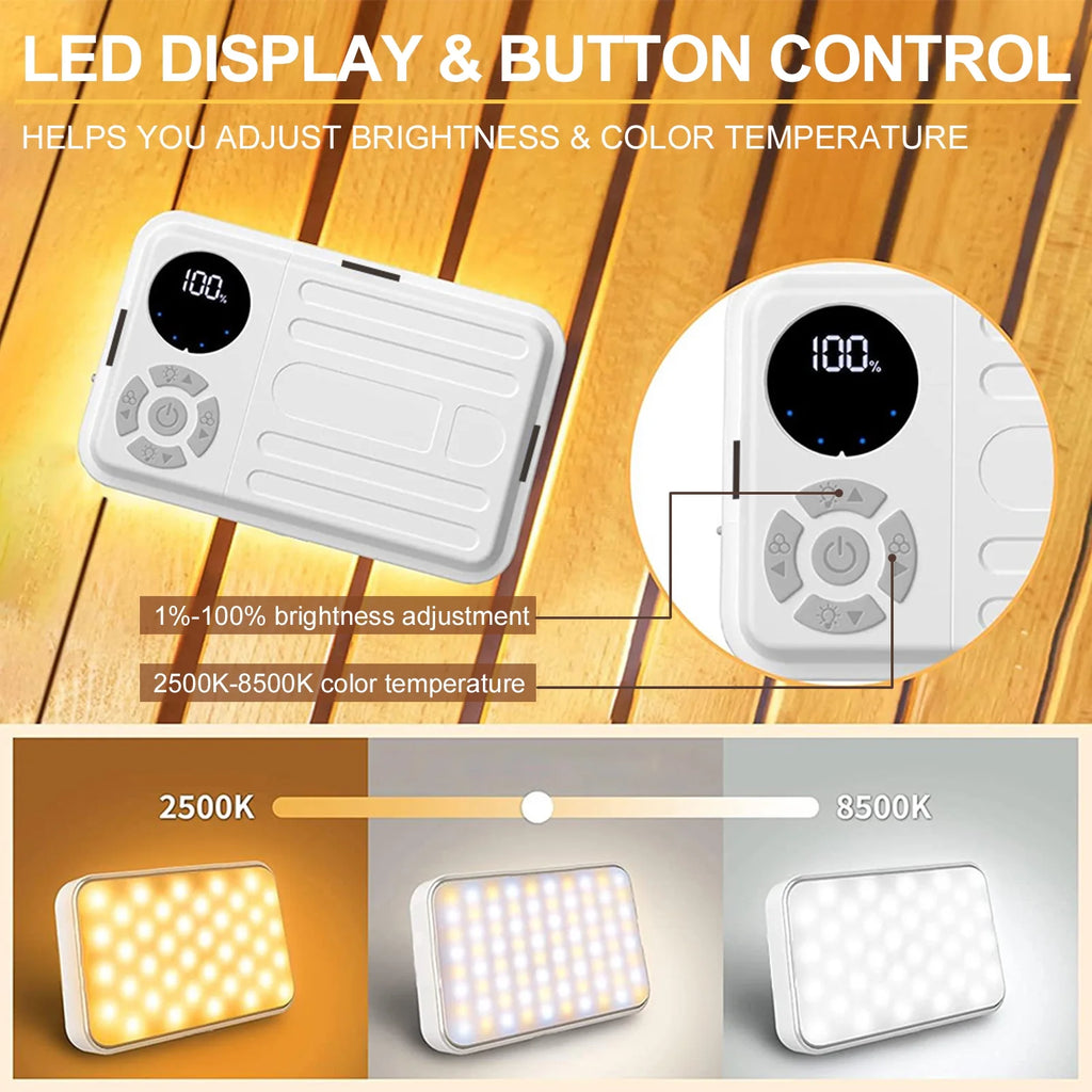 Water-Resistant LED Camping Lantern, 10000mAh USB Rechargeable Tent Light R977