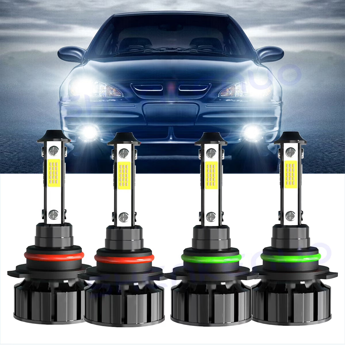 6000K LED Headlight Bulbs Combo 4X O690