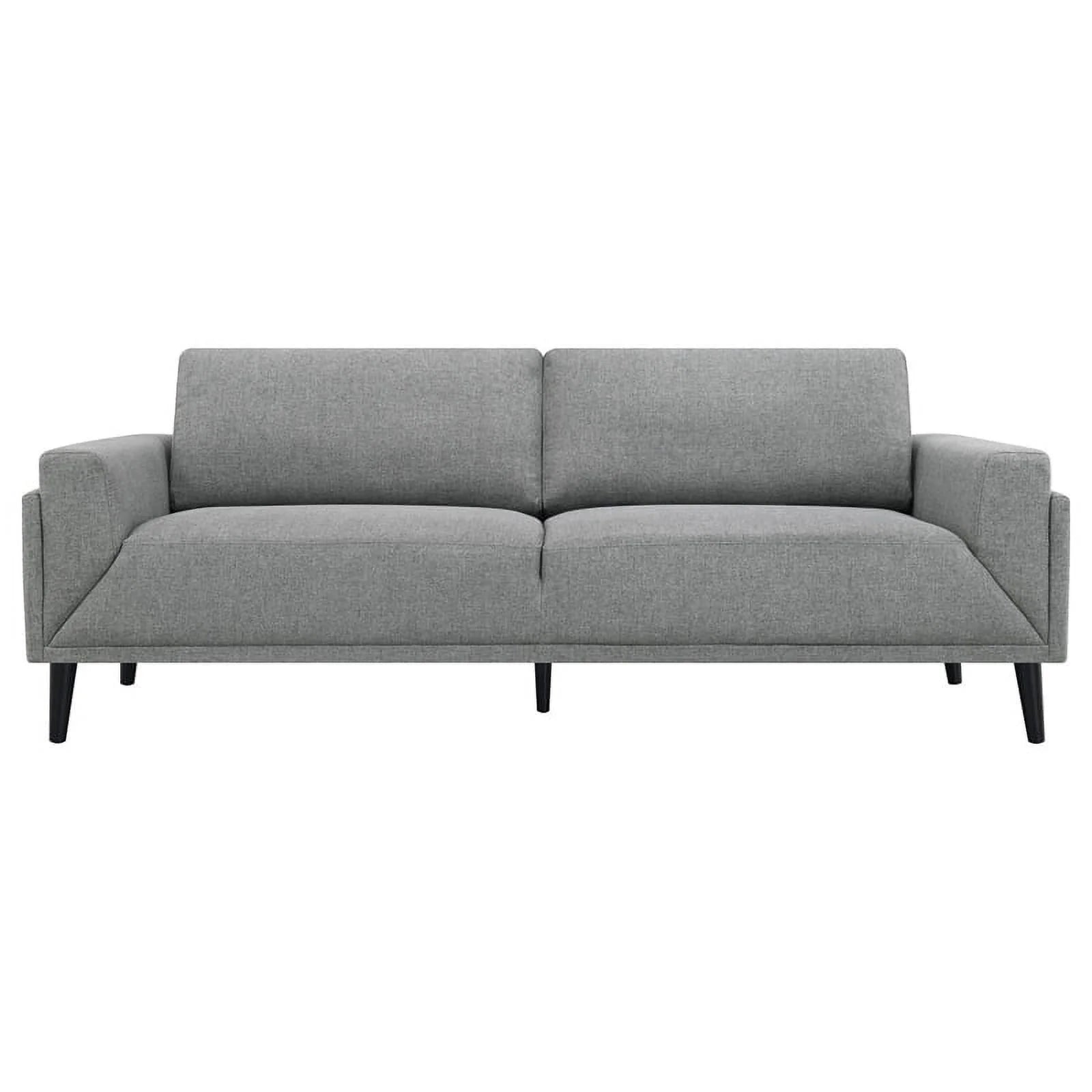 Modern Fabric Upholstered Track Arms Sofa in Gray X841744