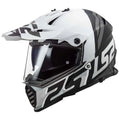 Matt White / Black Helmet Size XL D564