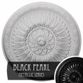Hand-Painted Black Pearl Ceiling Medallion W95178