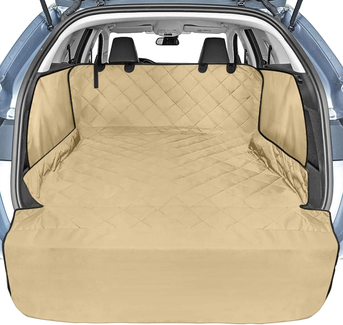 SUV Cargo Cover with Side Flaps Water Resistant Nonslip Dog Seat Cover J173