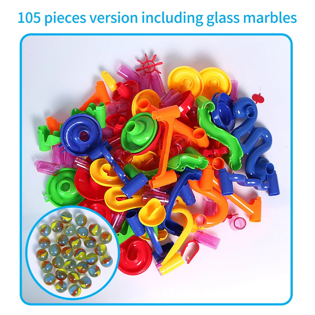 105 Piece Marble Run Building Block Set H528472