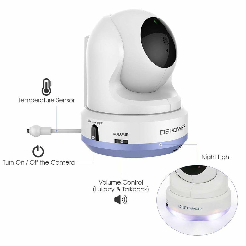 4.3" LCD Video Baby Monitor with 270 Pan-Tilt-Zoom W943