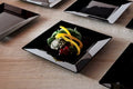 8 inch Black Salad Plate V33198