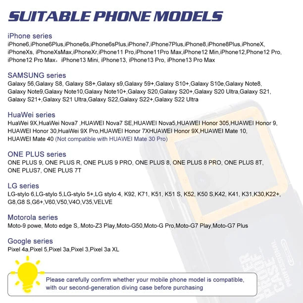 Waterproof Protective Case for Phones Up to 6.9 Inch F4491