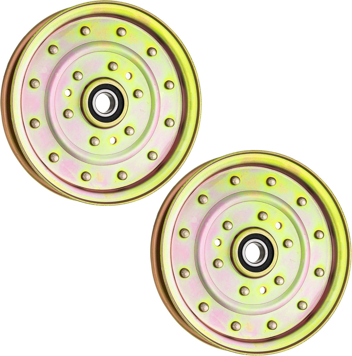 Flat Idler Pulley 2 Pack for 52 60 72 inch Deck Y975359