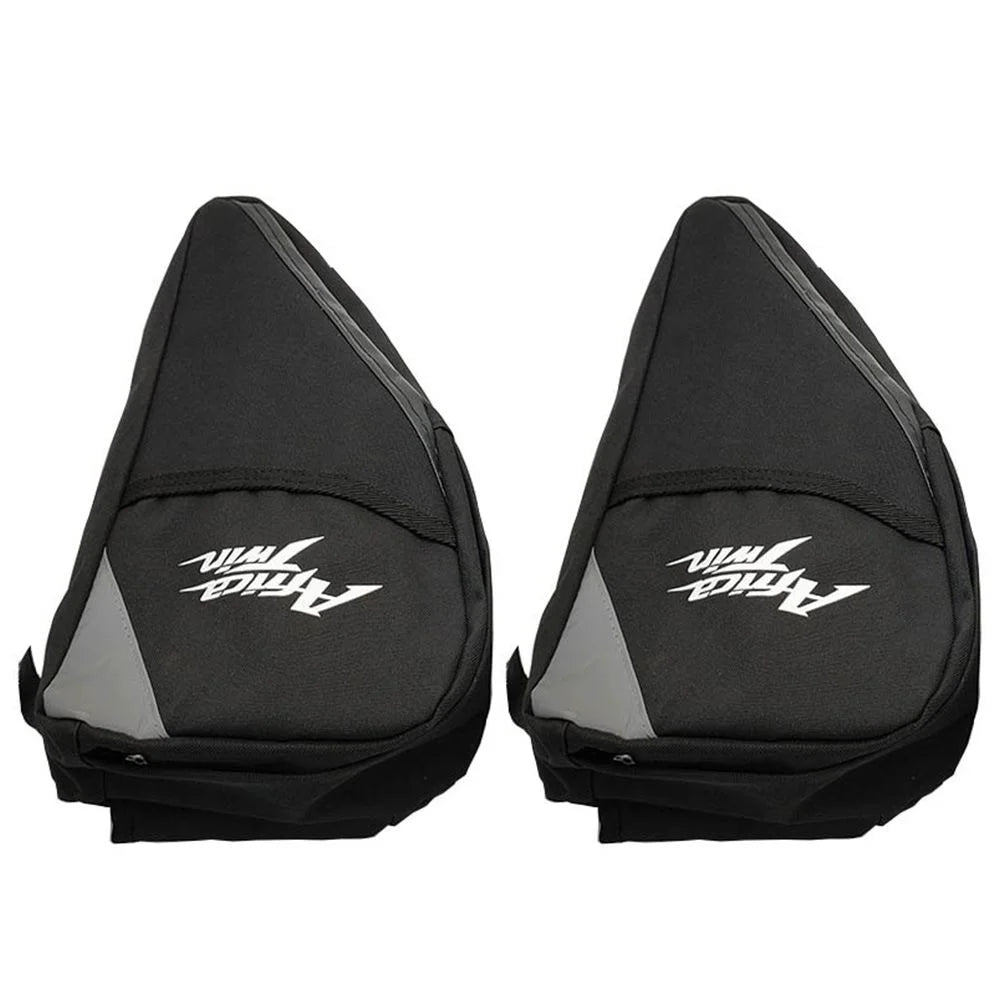 2Pcs Waterproof Motorcycle Tool Bag with Side Pouch I547786