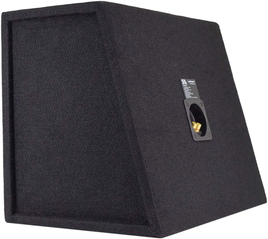 12 Inch 600 Watt Car Audio Subwoofer Enclosure with RGB Illumination I28696