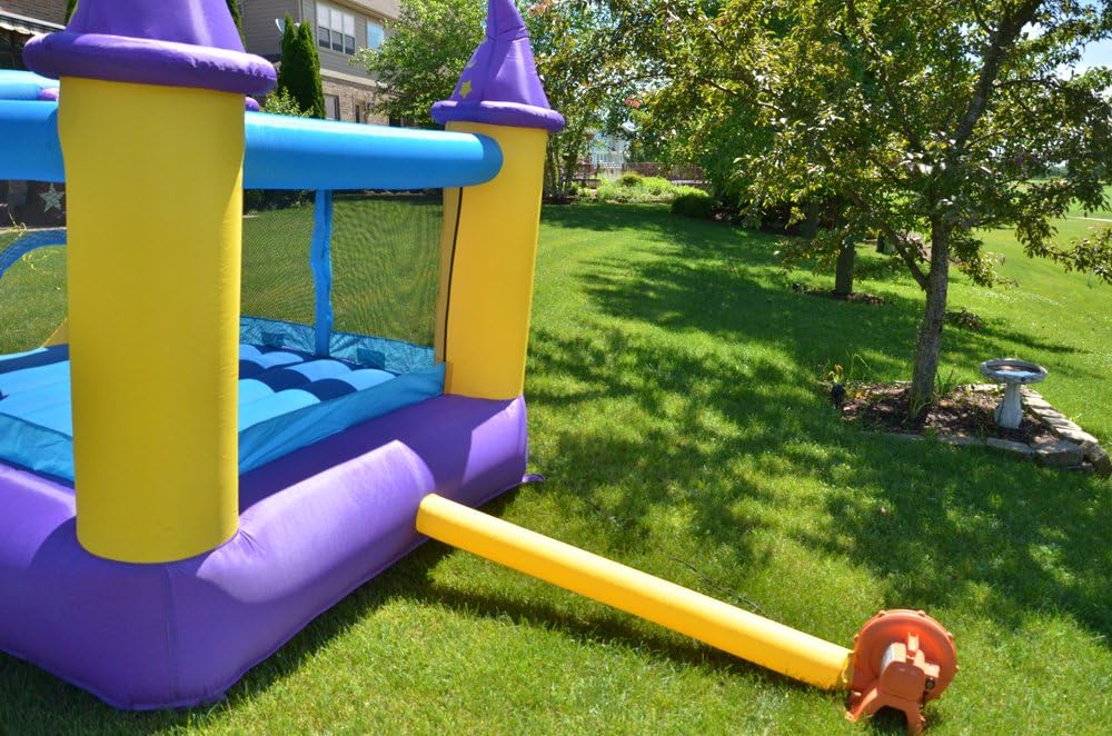 Inflatable Bounce House with Slide, 9 ft x 8 ft x 7 ft H H218456