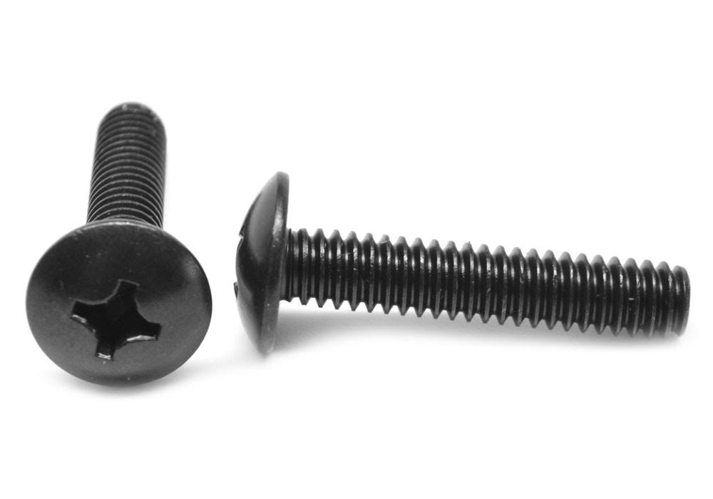 Black Zinc Plated #6-32 x 3/4 Coarse Thread Machine Screw S288