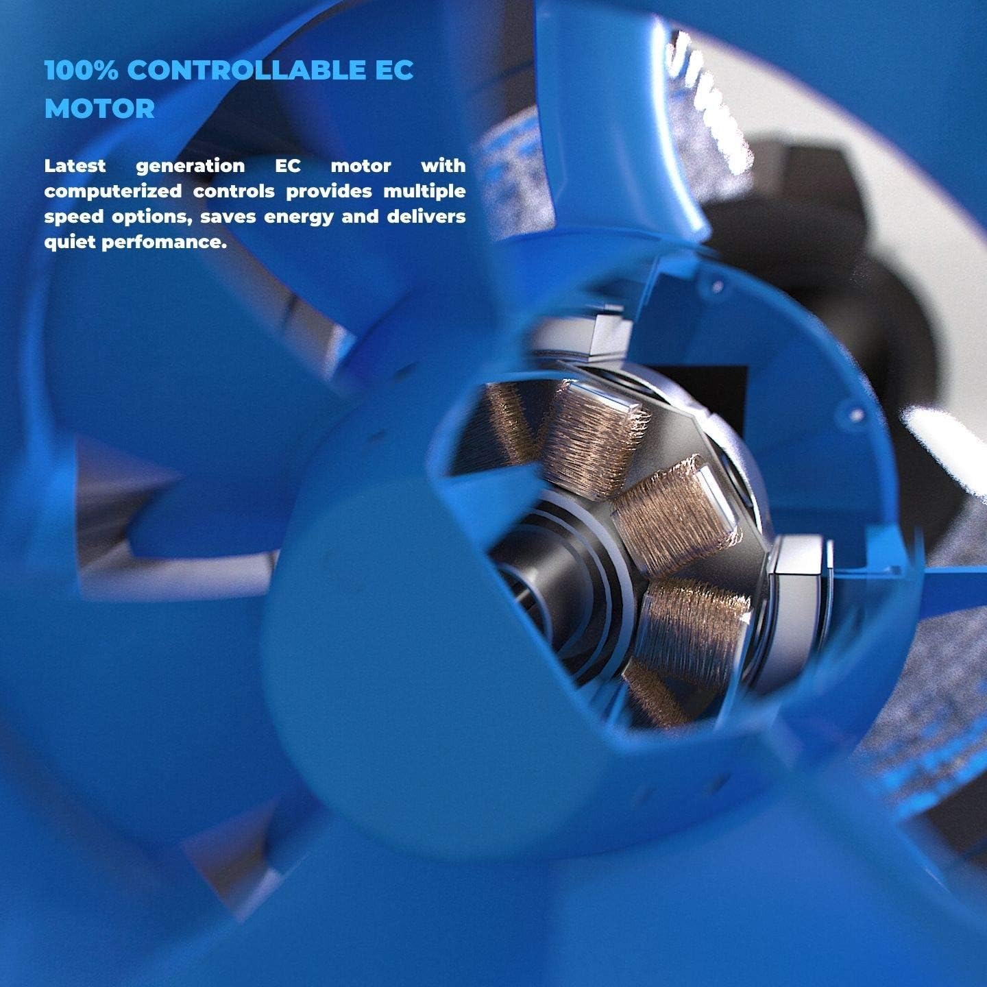10 Inch Inline Duct Fan with Variable Speed Controller G981