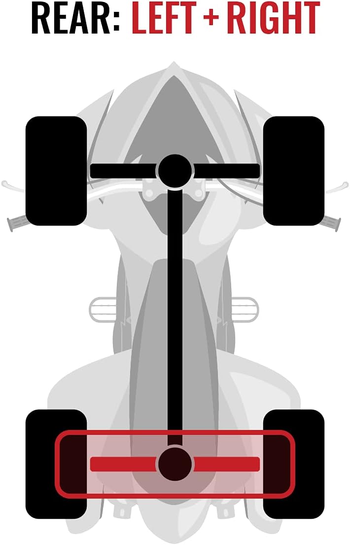 Rear Left Right Axles Pair for Polaris 800 Ranger 4X4 F34025