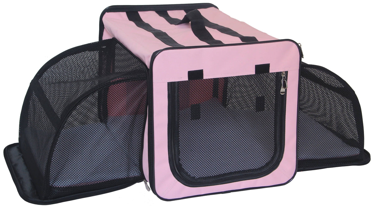 Blue Lightweight Collapsible Pet Dog Crate W414