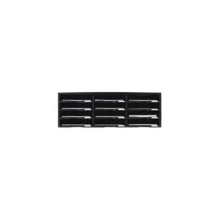 Literature Organizer 12 Section Black V1261