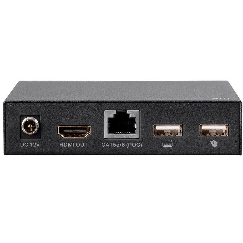 HDMI and USB KVM Extender, Black, 154ft, 1080p@60Hz, USB 2.0 X979309