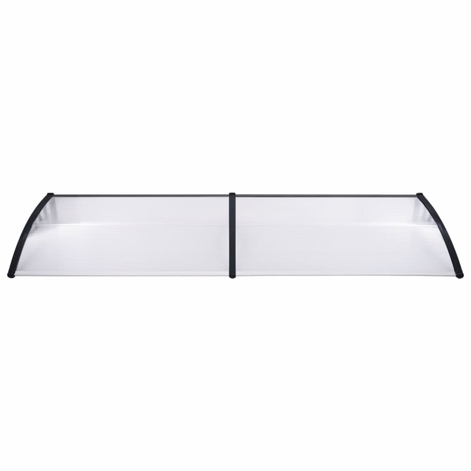 Door Canopy Black and Transparent 118.1"x31.5" PC C87183