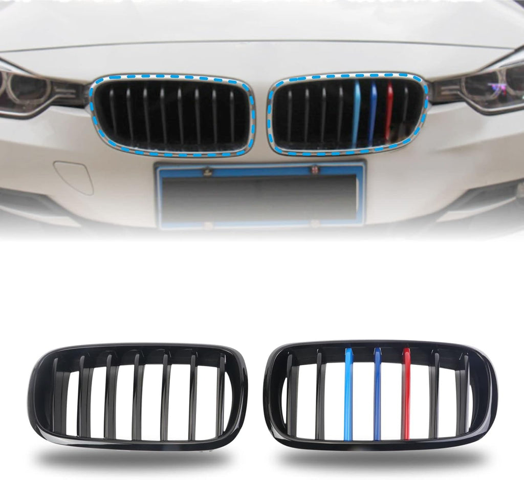 Gloss Black ABS Grills Pack of 2 C5376