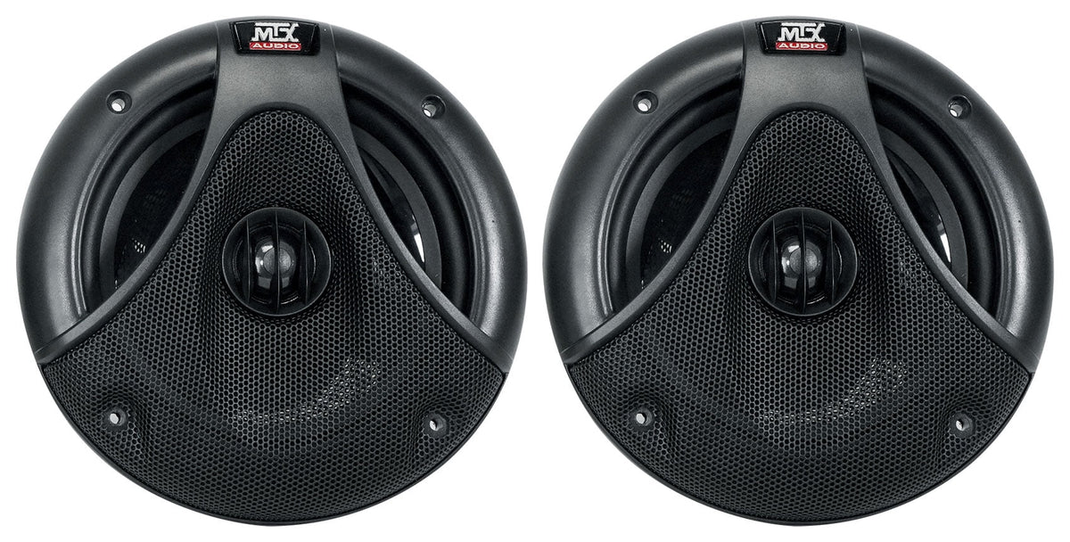6.5" 150 Watt Silver Marine Boat Wakeboard Tower Speakers M745