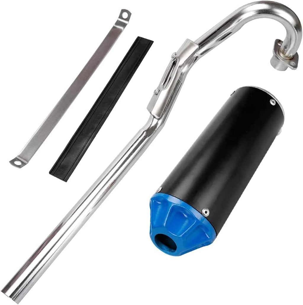 Blue Pack of 2 Exhaust Muffler Silencer Pipe Assembly Kit H88137