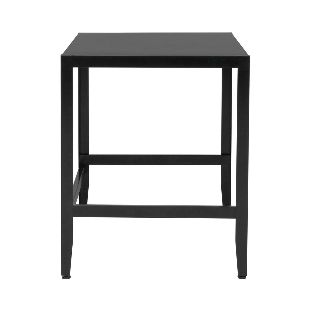 Black Metal Parsons Desk W380