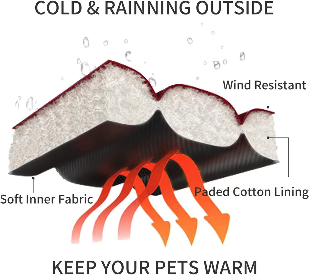 Pink Dog Winter Coat Puffer Jacket E380