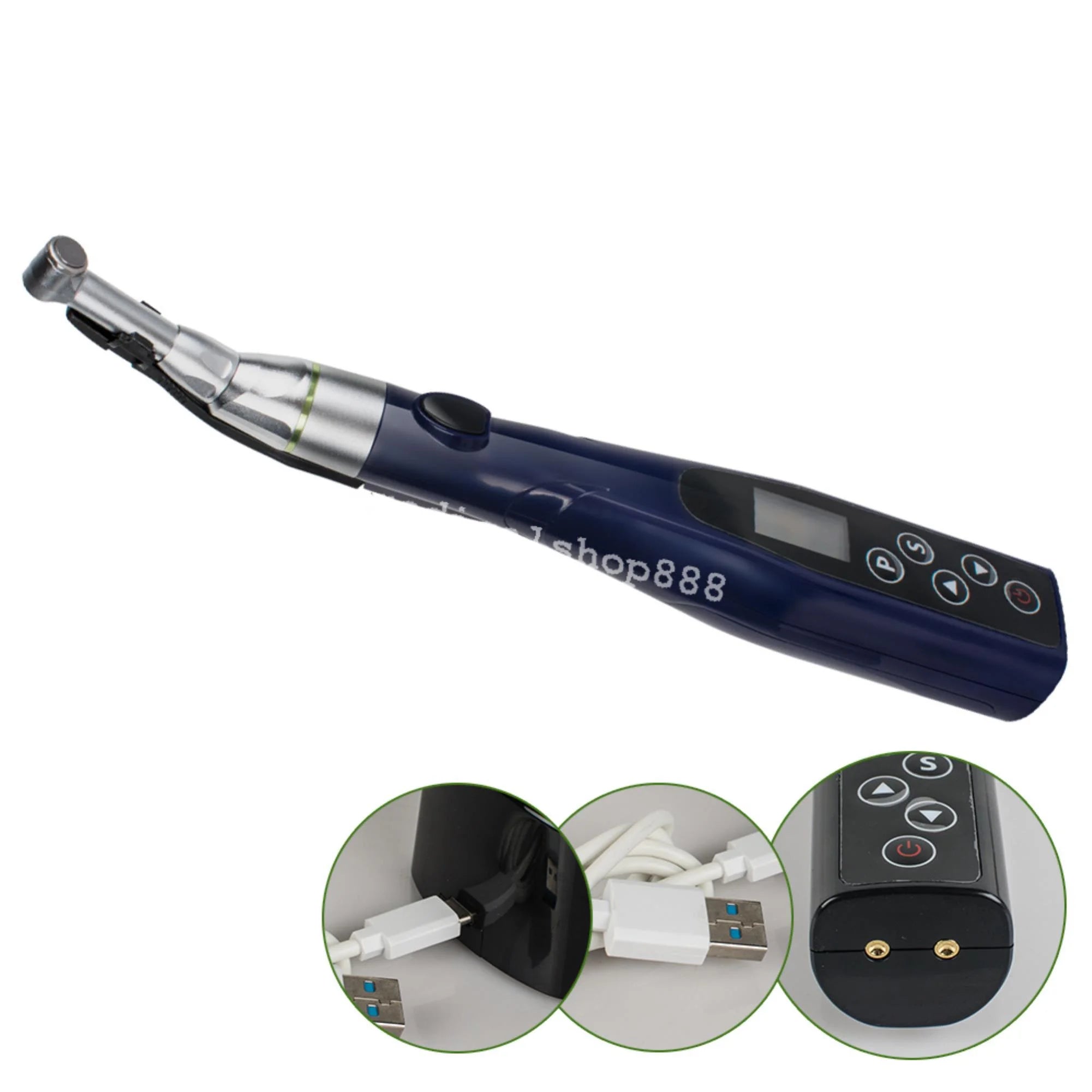 Wireless Mini Endodontics Motor with 16:1 Reduction Contra Angle I2484
