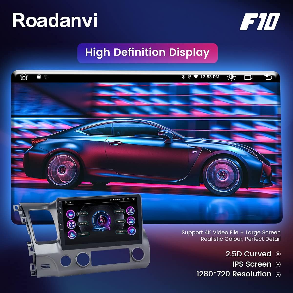 Car Stereo Bluetooth Radio Touch Screen A1342