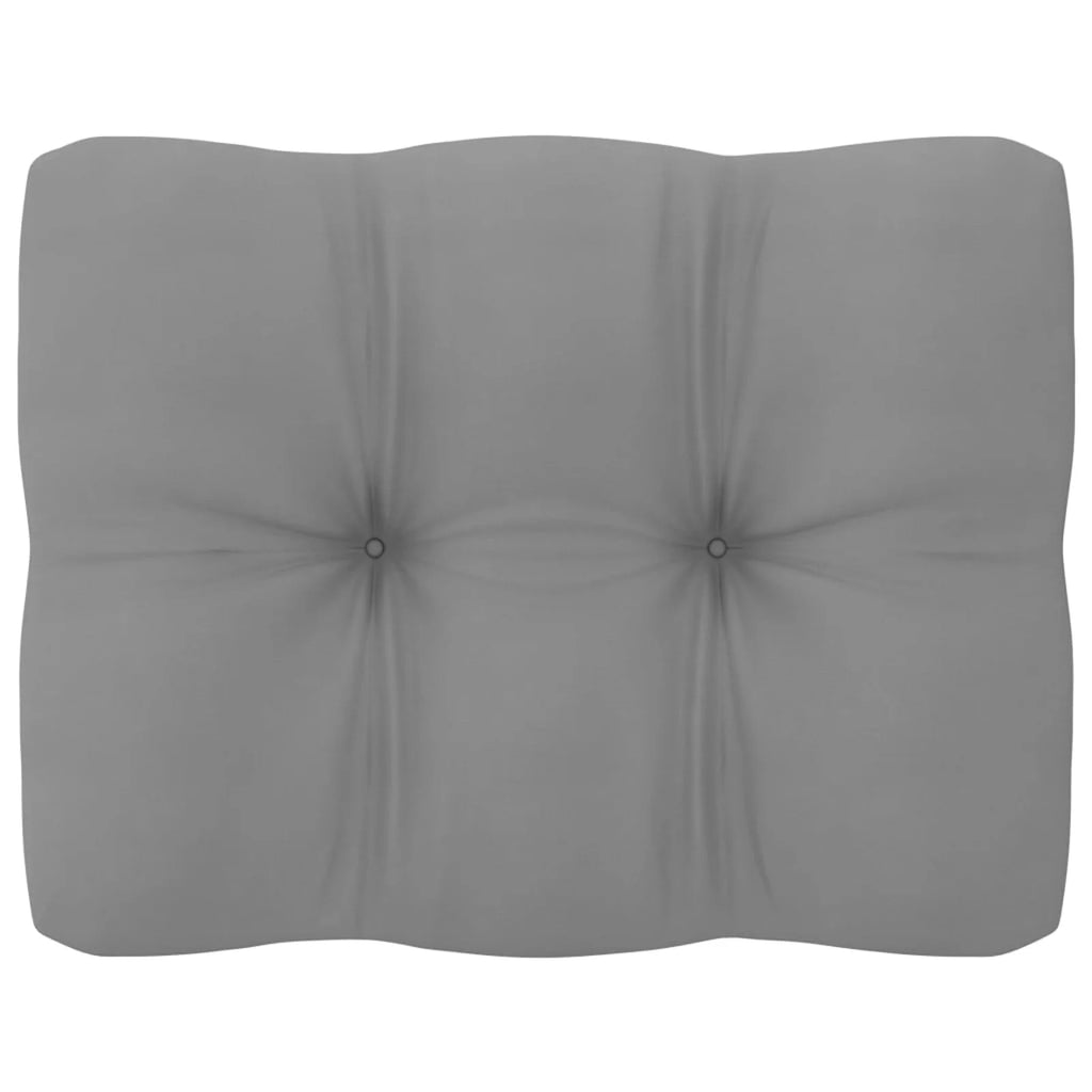 11 Piece Patio Lounge Set with Gray Cushion Pinewood Sectional Outdoor Furniture Set P19851