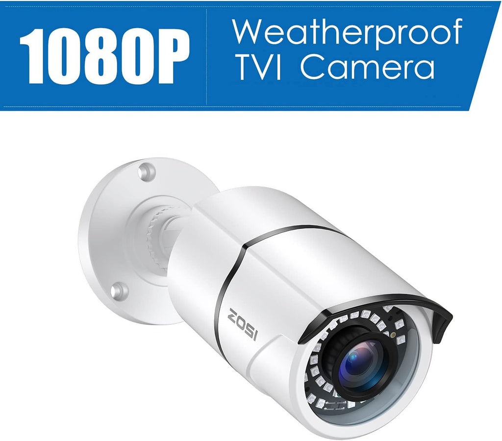 4 Pack 2MP 1080p HD-TVI Security Camera with 120ft Night Vision G1546