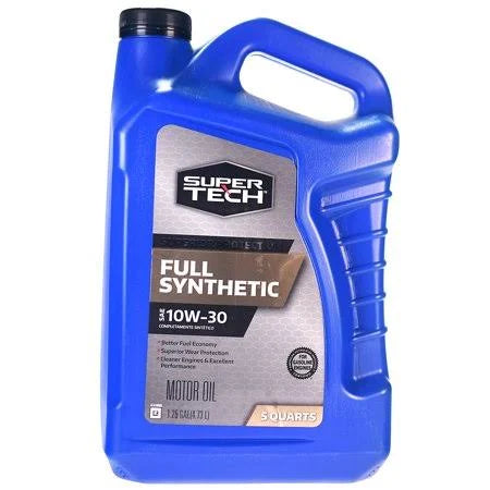12 Pack Full Synthetic Motor Oil SAE 10W-30, 5 Quarts O730