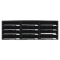 Literature Organizer 12 Section Black V1261