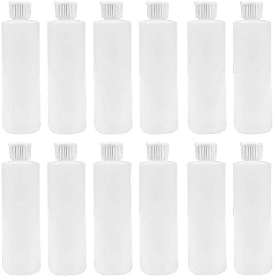 8 OZ Plastic Cylinder Bottle with Pour Spout (12) L340797