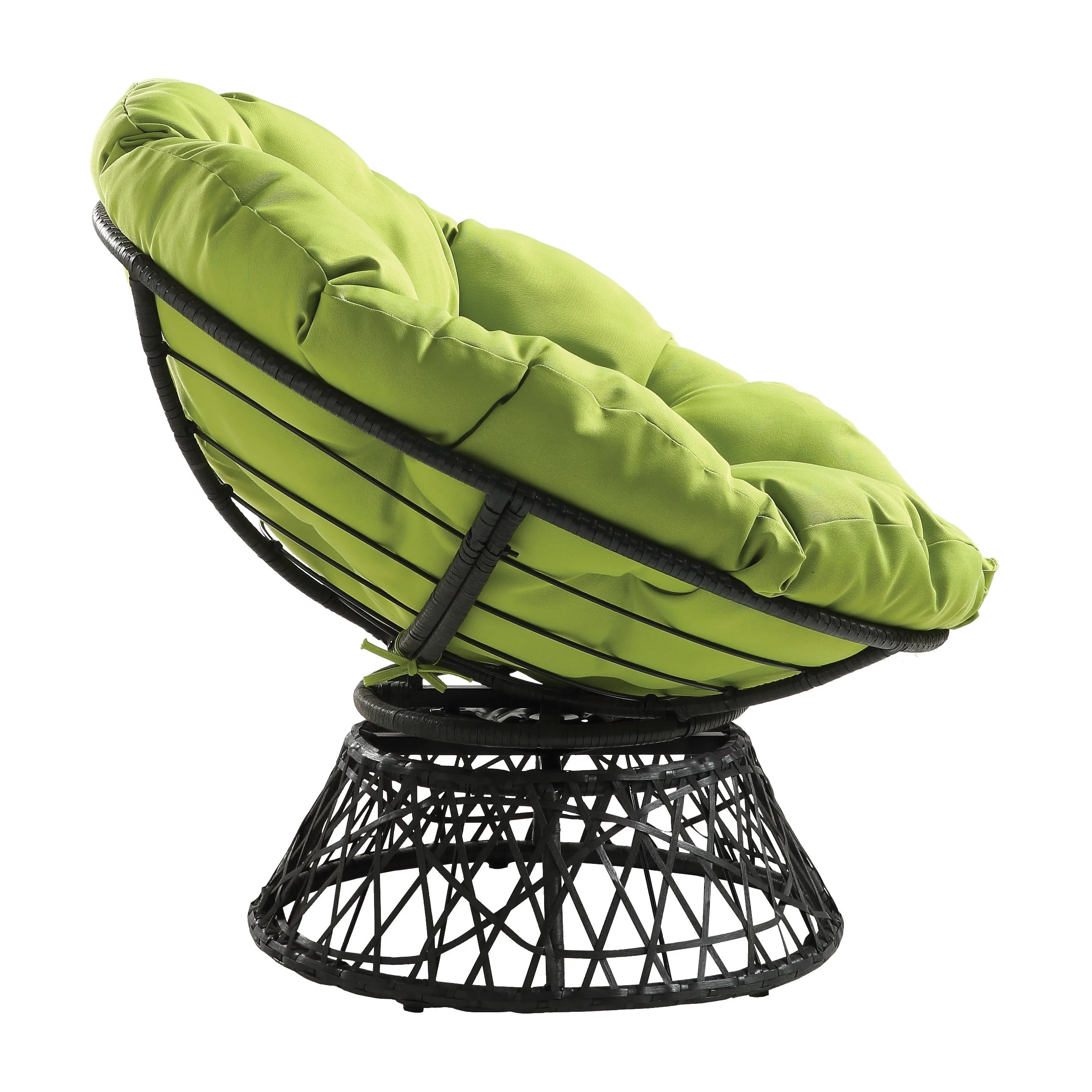 Purple Woven Wicker Papasan Chair I496716