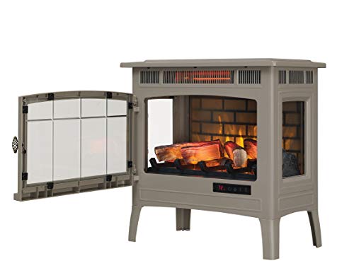 Electric Infrared Quartz Fireplace Stove with 3D Flame Effect T666518