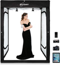 47x39x78 inch Dimmable LED Photo Shooting Tent with 3 Colors PVC Backdrops and Carrying Bag T922280