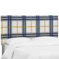 Navy Ochre Twin Headboard C8561