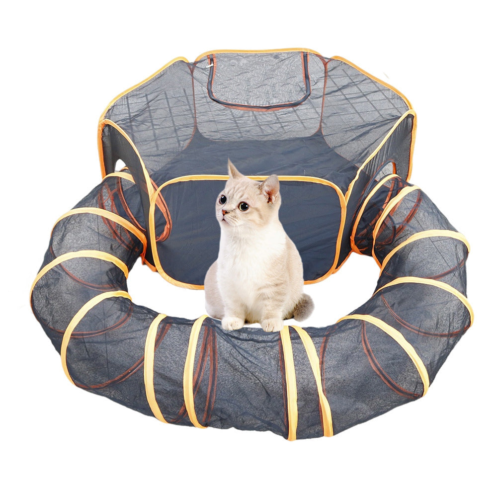 Cat Tunnel Supplies Portable Foldable Entertainment Set for Cats and Dogs B814