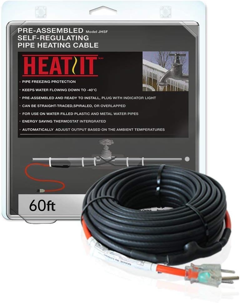24-feet 120V Self Regulating Pipe Heating Cable Pack of 2 K20914