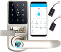 6-in-1 Keyless Entry Smart Door Lock with Keypads E607217