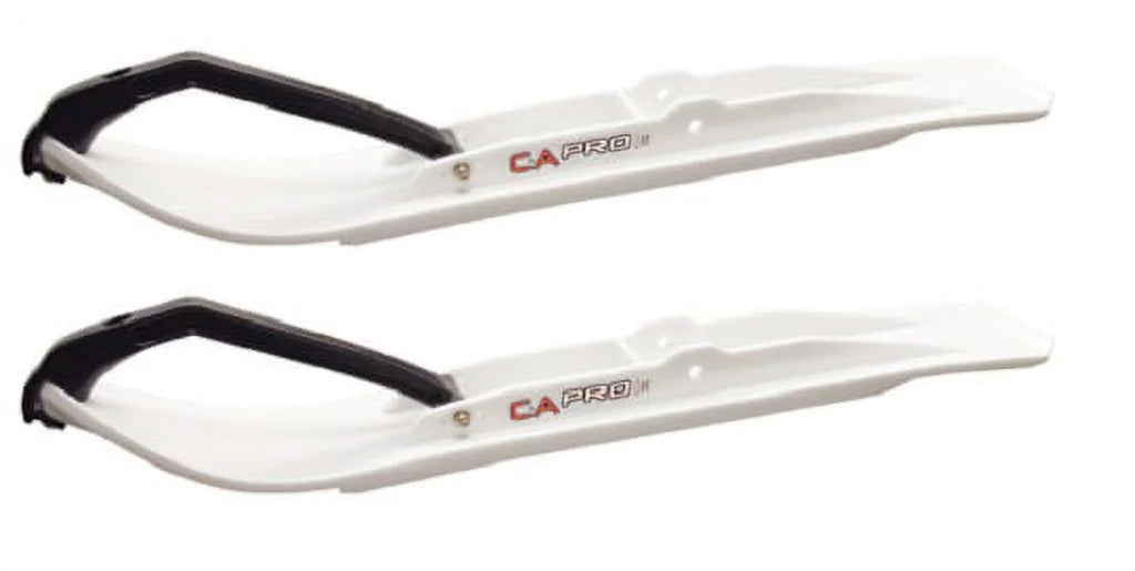 White XT Snowmobile Skis Complete Kit C7967