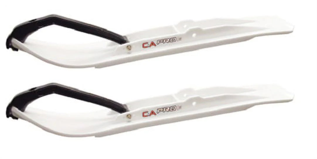 White XT Snowmobile Skis Complete Kit C7967