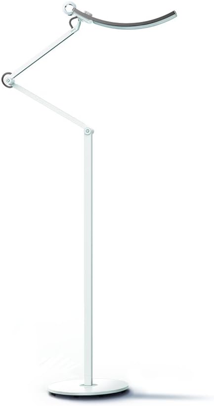 Silver LED Desk Lamp with Swing Arm J66443