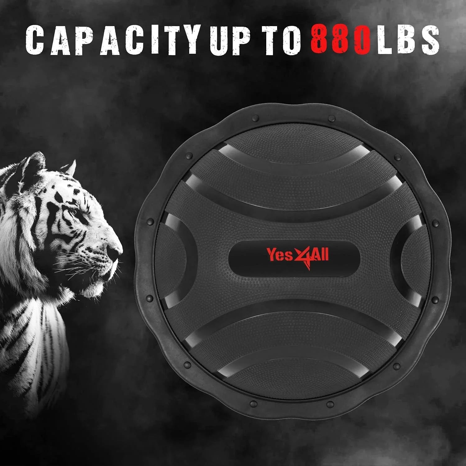 Black Matte Half Ball Balance Trainer T4086