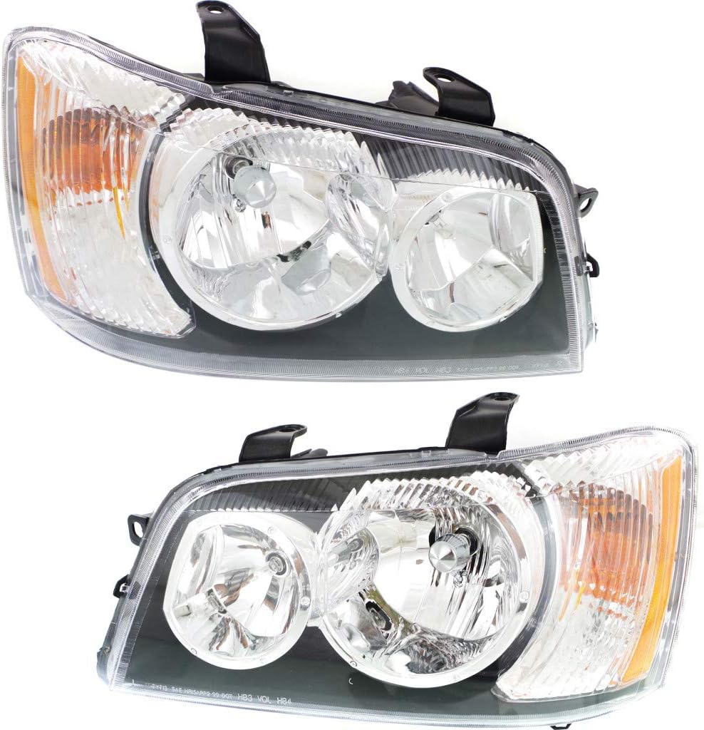 2001 2002 2003 Toyota Highlander Headlight Assembly Driver and Passenger Side Y100173