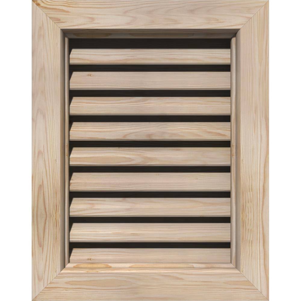 Unfinished Pine Gable Vent W1073