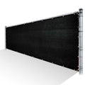 Black Privacy Fence Screen HDPE Mesh Netting with Reinforced Grommets B134