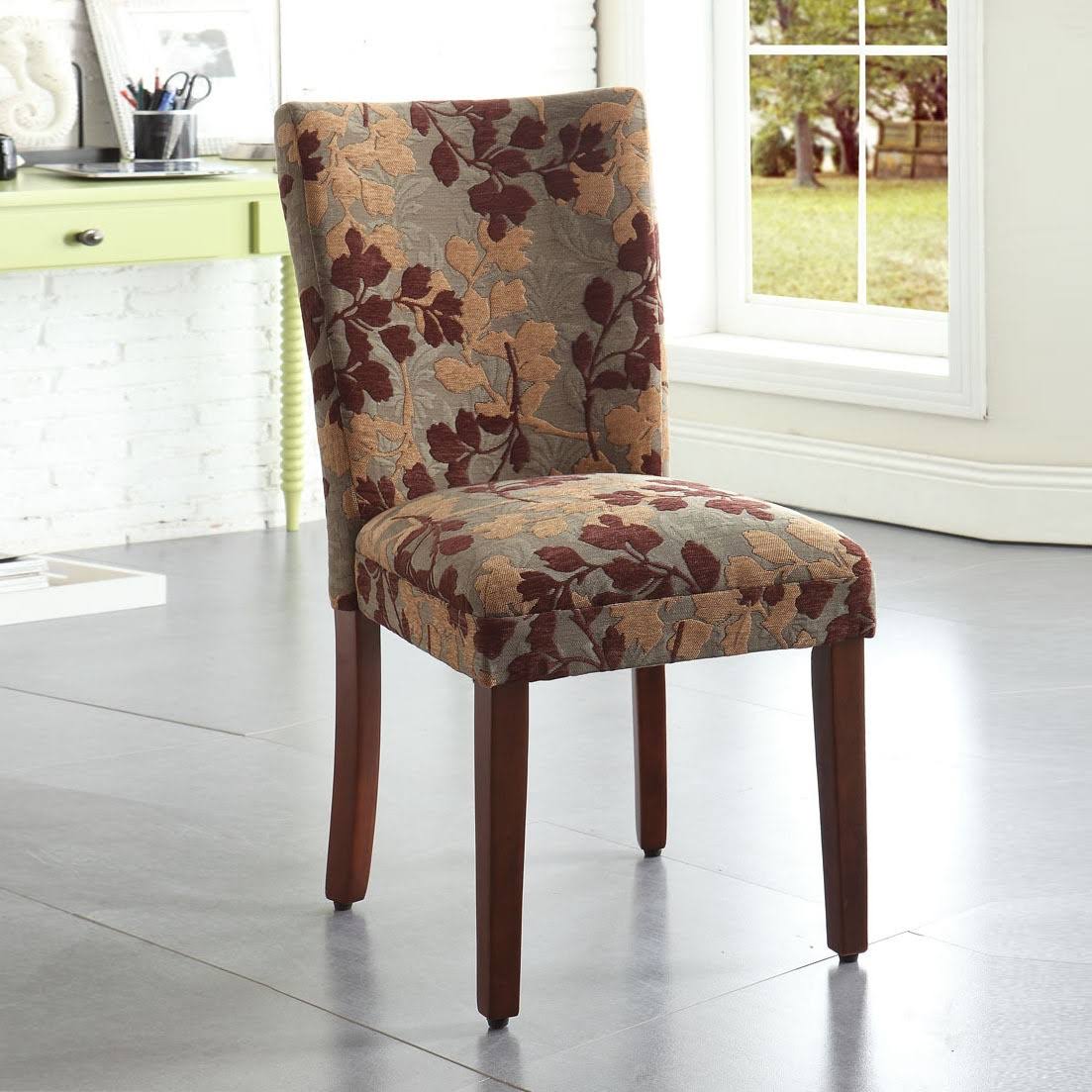 Brown Tan Parsons Dining Chair V55417